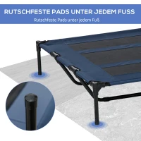 Hondenligbed hondenbed outdoor hondenmand kattenmand slaapplaats huisdierbed blauw(m-5)