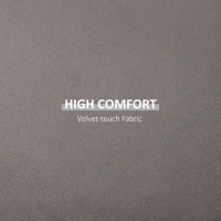 HOMCOM Otomana rotunda cu tava superioara, taburet din material textil cu atingere catifea, masuta de cafea mica cu depozitare pentru sufragerie, dormitor, gri inchis(m-6)