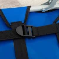 PawHut saltea pliabila caini, 71x58x18cm albastru(m-10)