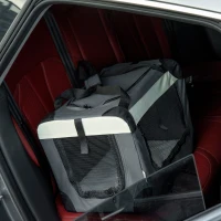 PawHut 51cm Transportor pliabil pentru animale de companie, cusca pentru caini, gri(m-10)