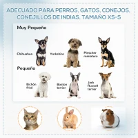 PawHut Parque Plegable para Perros de 8 Paneles Parque de Juego para Mascotas con Bolsa de Transporte Ø126x58 cm Azul(m-4)