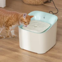 PawHut fantana animale, 3 L, cu filtru de carbon, 21x20x18 cm(m-8)