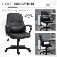 Vinsetto scaun cu masaj, imitatie piele, 59x63x92-101cm(m-6)