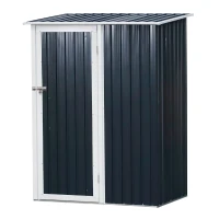 Outsunny Cabana Unelte din Otel Impermeabil 143cm x 89cm x 186cm Gri(m-1)