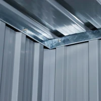 Outsunny Cabana Unelte din Otel Impermeabil 143cm x 89cm x 186cm Gri(m-14)