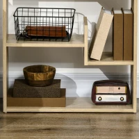 HOMCOM Bibliothèque étagère à 6 niveaux meuble de rangement cloison séparateur design moderne 11 étagères ouvertes hauteur 162,6 cm - MDF(m-8)