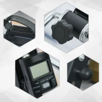 HOMCOM Trener pedałowy dla Seniorów - Konstrukcja Stalowa, Czarny(m-7)