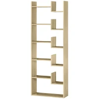 HOMCOM Bibliothèque étagère à 6 niveaux meuble de rangement cloison séparateur design moderne 11 étagères ouvertes hauteur 162,6 cm - MDF(m-10)