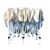 Outsunny Gazebo da Giardino 3x6 m Pieghevole e Impermeabile con Zanzariera e Borsa da Trasporto Inclusa, Beige(m-4)