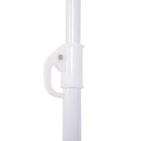 Outsunny Ombrellone da Spiaggia a 8 Stecche con Palo Inclinabile, in Poliestere e Metallo, 1.6x2 m, Beige(m-8)