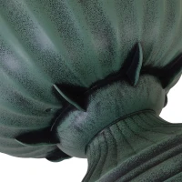 Outsunny Fioriera su 3 Livelli con Forma a Fontana, Design Vintage e Salvaspazio, Colore: Verde Antico, Ф43 x 98.5 cm(m-7)