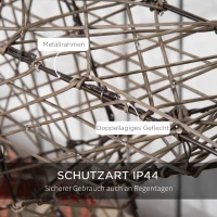 Outsunny Weihnachtsbeleuchtung, Set aus 2 Weihnachssternen, 160 LEDs, wetterfest, Metall, 80 x 30 x 80cm(m-5)