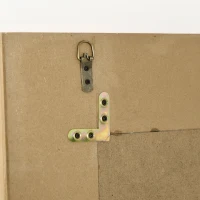 HOMCOM Lustro ścienne 150 cm x 60 cm x 4,5 cm Lustro w pełnej wysokości Lustro ze szkła drewno sosnowe naturalne(m-6)