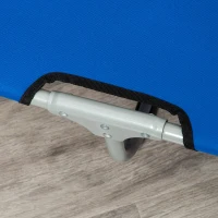 PawHut Lit surélevé pour chien lit de camp animal pliable intérieur extérieur tissu oxford 71 x 58 x 20 cm bleu(m-9)