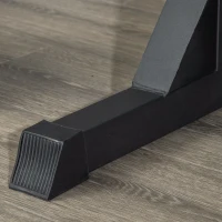 HOMCOM Porta Bilanciere Multiuso per Barre, Manubri e Dischi Pesi in Acciaio, 100x55x102cm, Nero(m-9)