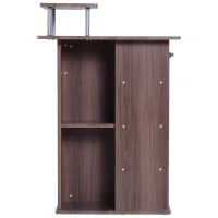 HOMCOM BIURKO KOMPUTEROWE BIUROWE  brązowe(m-7)