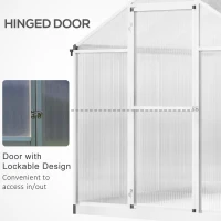 Outsunny sera pentru plante, 242x190x195 cm, transparenta(m-5)