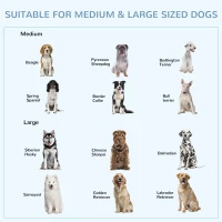 PawHut Foldable Heavy Duty Dog Crate on Wheels, with Removable Tray, for Medium and Large Dogs(m-7)
