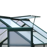 Outsunny Sera de Gradina din Policarbonat si Aluminiu cu Usa Glisanta(m-11)