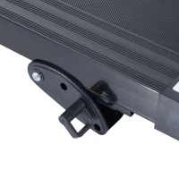 HOMCOM Tapis Roulant Elettrico con Schermo LCD Pieghevole per Allenamento a Casa o in Ufficio, 0.75 HP, Velocità 10km/h, Nero(m-9)