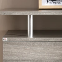 HOMCOM Aparador con Cajón 2 Puertas y Estante Superior para Dormitorio Entrada Pasillo 85x38,5x111,5 cm Blanco(m-8)