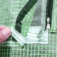 Outsunny Sera de Gradina din Otel si PE, Usi Rulou cu Balamale si Ferestre, 180x140x80cm(m-11)