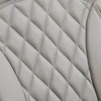 HOMCOM PU Recliner Chair with Footrest, Headrest, Round Wooden Base, Lounge Reading Armchair for Living Room, Bedroom and Office, Grey(m-9)