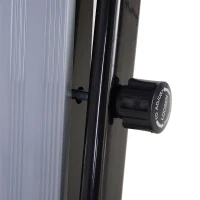 HOMCOM Tapis Roulant Elettrico Pieghevole Salvaspazio, Tapis roulant Professionale con Schermo LED 0.6HP 132 x 59 x 106cm Nero e Grigio(m-9)