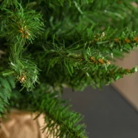 HOMCOM 60cm 2ft Little Artificial Christmas Tree with Cloth Bag Base and 70 natural branches Mini Christmas Decorations on Table or Desk, Great Presents for Children(m-11)