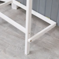 Magazie de Gradina Outsunny cu 2 Etajere, Masuta Pliabila si Jardiniera Laterala, din Lemn de Brad cu Acoperis din Bitum, 132x50x184cm, Gri(m-12)