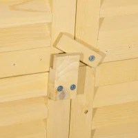 Outsunny dulap din lemn, pentru exterior, 87x46.5x160 cm(m-9)