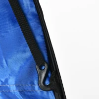 Outsunny Pop-up Camping Toilet-/Douchetent: Mobiel, Privacy, Waterdicht, Donkerblauw, 120x120x190cm(m-8)