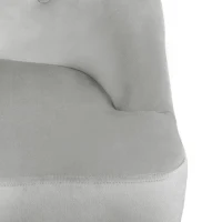 HOMCOM Toddler Chair, 2pcs Kids Sofa Set, Sofa & Ottoman for Bedroom, 3-5 years old, Grey(m-11)