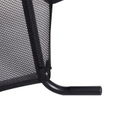 HOMCOM Trampolin für Kinder Gartentrampolin mit Sicherheitsnetz Randabdeckung Gummiseil gepolstert Stahl Schwarz Ø163 cm bis 45 kg(m-8)