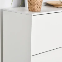 HOMCOM Bücherregal, Bücherschrank, Standschrank, Aktenschrank, Mehrzweckschrank, Spanplatte, Weiß, 120 x 40 x 120 cm(m-8)