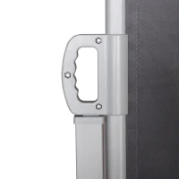 Outsunny Seitenmarkise, Sicht- und Sonnenschutz, Seitenrollo, Polyester, Grau, 3 x 2 m(m-9)