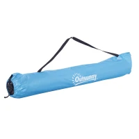 Outsunny Pop up Zelt für 1-2 Personen Campingzelt mit Fenster Polyester Glasfaser Himmelblau 220 x 125 x 130 cm(m-9)