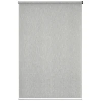 HOMCOM WiFi Smart Roller Blinds Work with TUYA App, Window Shade with Rechargeable Battery, Electric Shades Blind Easy Fit Home Office Living Room Bathroom Kitchen, Grey, 120cm x 180cm(m-1)