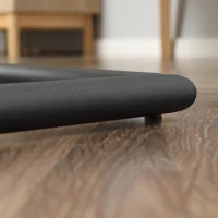 HOMCOM Juego de 2 Sillas de Comedor Sillas de Cocina Modernas con Respaldo Alto y Base en Forma de C 42x64x90 cm Marrón(m-9)