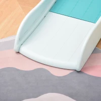 HOMCOM 3 in 1 Kids Slide and Swing Set Playset Activity Center with Basketball Hoop Adjustable Height Water-fillable Base Climber Indoor Outdoor Exercise Toy(m-9)