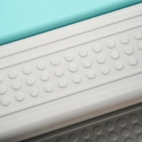 HOMCOM 3 in 1 Kids Slide and Swing Set Playset Activity Center with Basketball Hoop Adjustable Height Water-fillable Base Climber Indoor Outdoor Exercise Toy(m-8)