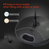 HOMCOM Teens PVC Freestanding Rebound Spring Punch Bag  Black/Red(m-6)