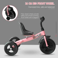 HOMCOM Kids Trike Toddler Tricycle Children Ride on 3 Wheels Bike For 1.5 - 4 Years Pink(m-4)