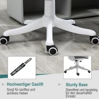 Vinsetto Krzesło biurowe krzesło studenckie z funkcją kołysania zalecany wzrost 120-175 cm(m-9)