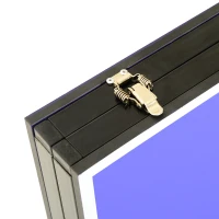 HOMCOM Tavolino da Ping Pong Pieghevole in Legno MDF 153 x 76.5 x 67cm Blu e Nero(m-7)