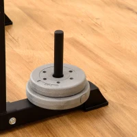 HOMCOM Power Tower Palestra Multifunzione in Acciaio con Impugnature Imbottite, 110x97x227cm - Nero(m-8)