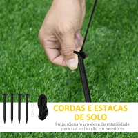 HOMCOM Decoração Inflável de Natal 183cm com Luzes LED Inclui Inflador Nascimento de Jesús para Festas Jardim Exterior 201x100x186cm Multicor(m-7)