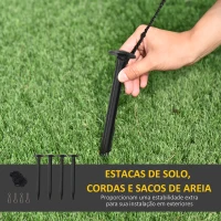 HOMCOM Fantasmas Infláveis de Halloween com Luzes LED Decoração Inflável com Abóbora e Lápida para Interior Exterior 182x57x122cm Multicor(m-7)