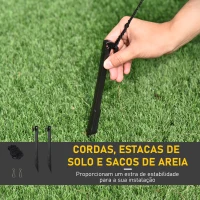 HOMCOM Árvore de Natal Inflável 158cm de Altura com Luzes LED e Inflador Decoração de Natal para Interiores Exteriores 67x61x158cm Branco(m-7)