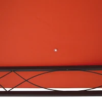 Outsunny partytentdak, vervangend dak voor partytent, partytentafdekking, polyester bescherming tegen de zon, oranje, 3 x 3 m(m-9)